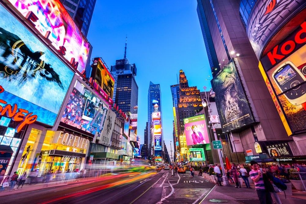 Times Square in NYC @shutterstock