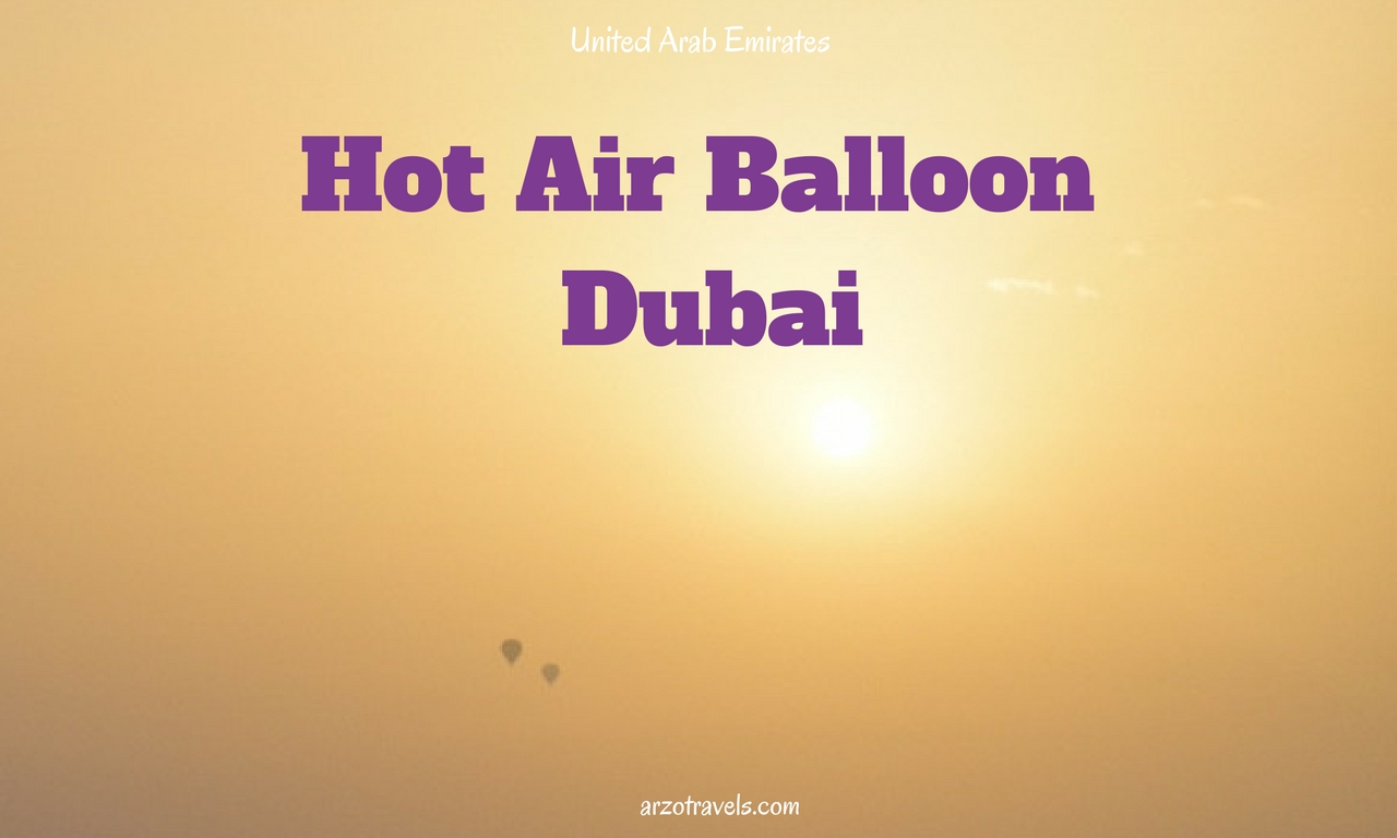 Hot Air Balloon Ride in Dubai