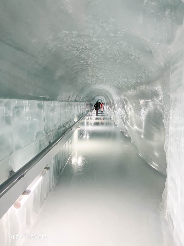 Ice tunnel at Jungfraujoch