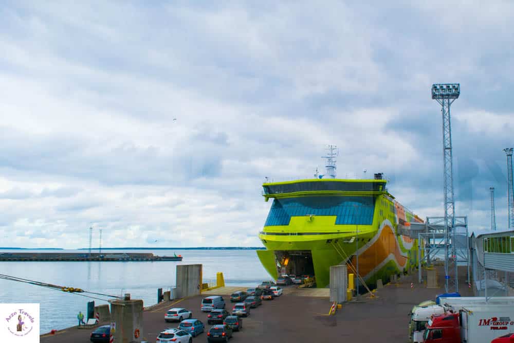 Tallinn Harbor- taking a ferry to Helsinki