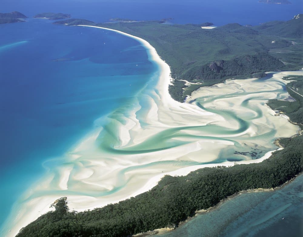 Whitehaven Beach on Whitsunday Island,Queensland,Australia