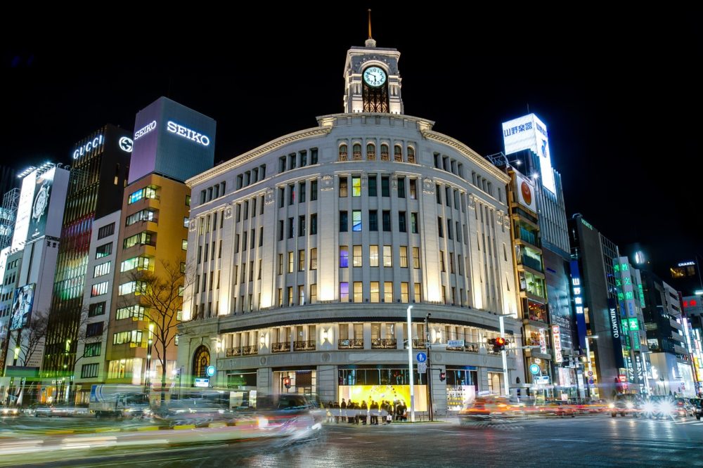 Ginza Shopping Mall in Tokyo - where to go in Tokyo alone