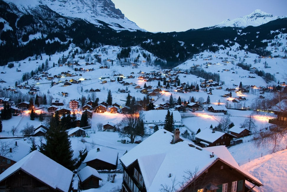 Jungfrau Region in winter is one of the best ski resorts in Switzerland