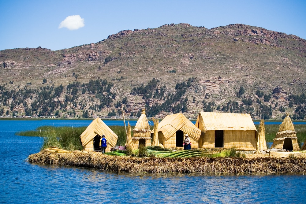 Peru points of interest - Uros Floating Islands, Lake Titicaca, Peru