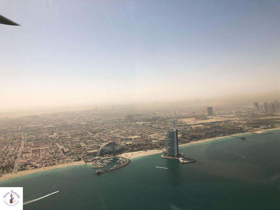 Helicopter flight in Dubai
