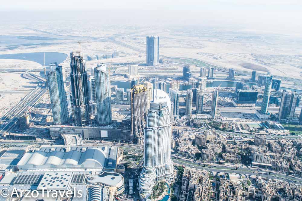 Views of Burj Khalifa from level 125