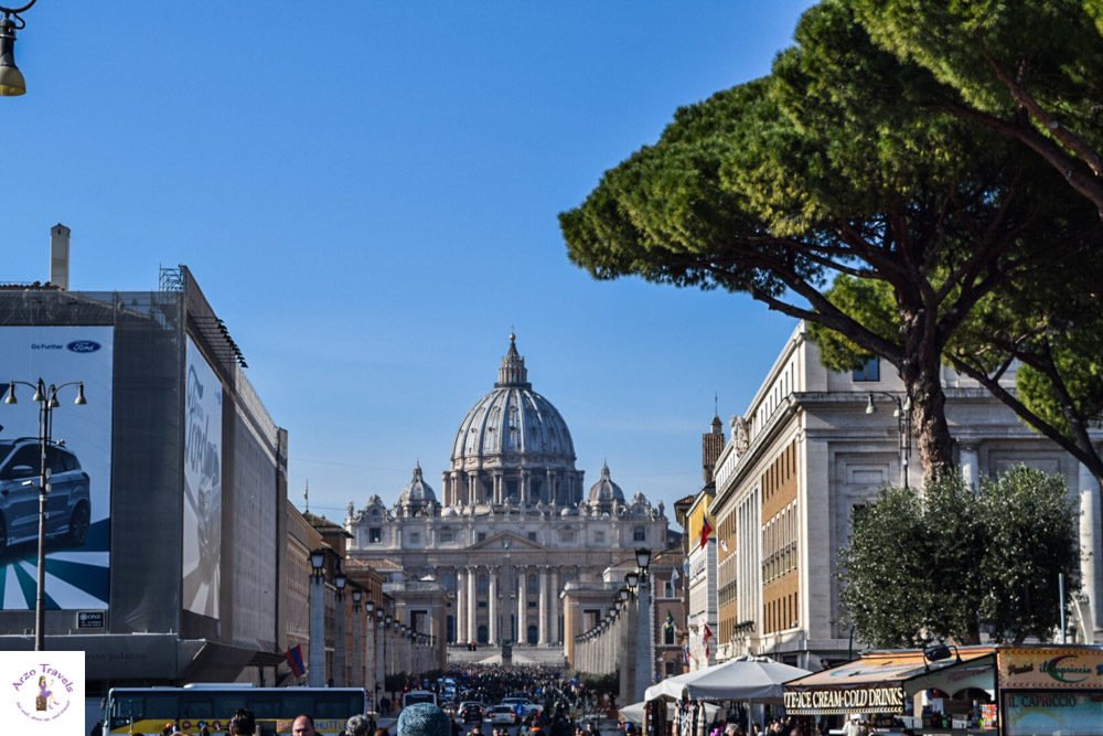 Vatican City seen from Rome