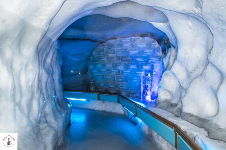 Ice Cave at Mount Titlis in Switzerland