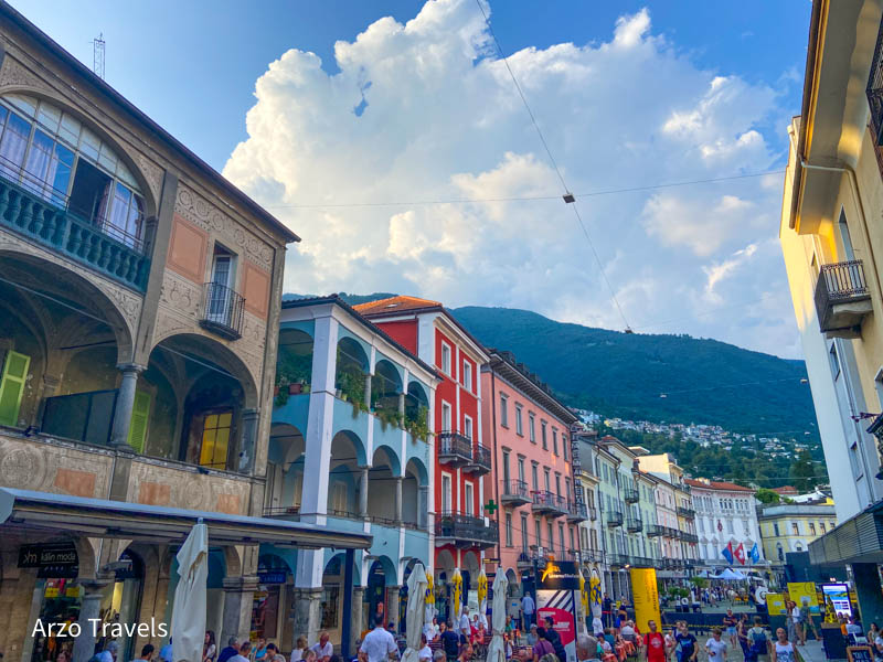 Locarno old town in Ticino with Arzo Travels