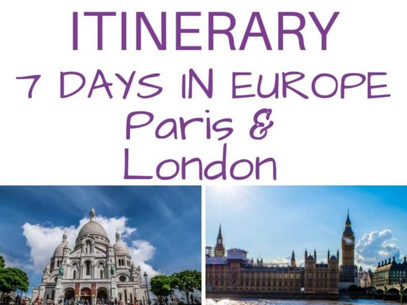 7 DAYS IN PARIS AND LONDIN ITINERARY Arzo Travels