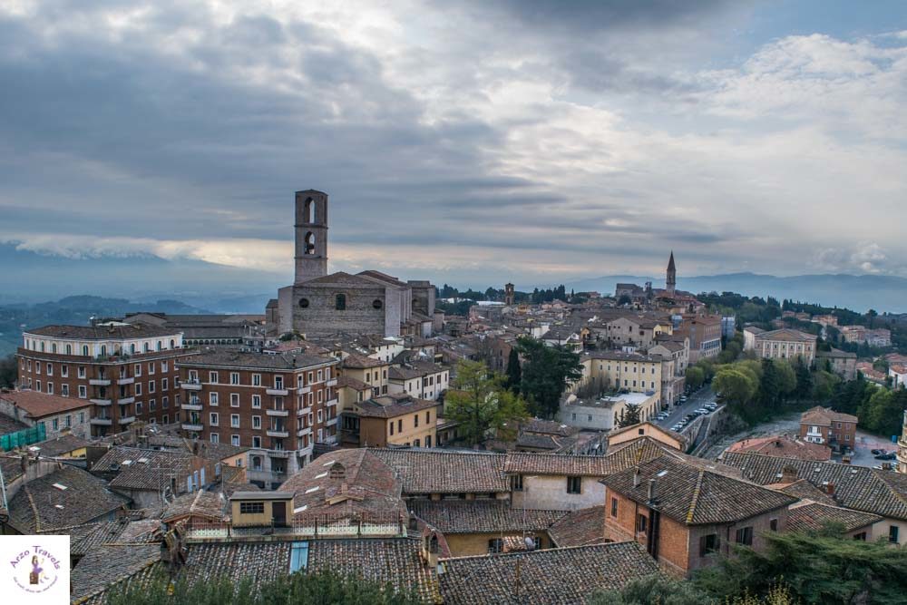 Perugia view, one of the best of the beaten places in Italy