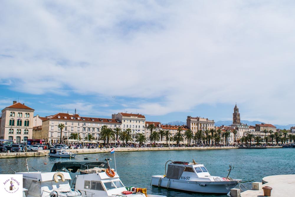 Split waterfront is one of the most beautiful places in Split, Croatia