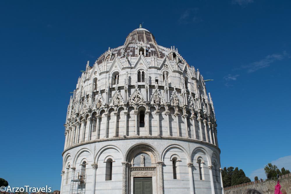 The Baptistery in Pisa in one day is a must