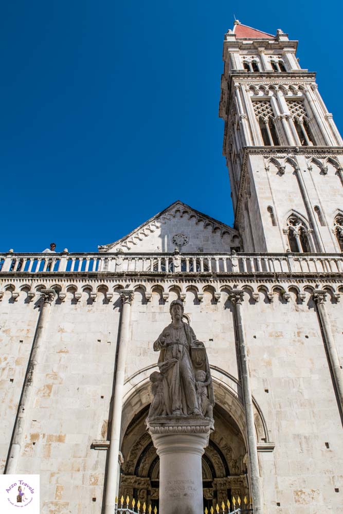 Cathedral and bell tower are the best places to visit in Trogir, Croatia
