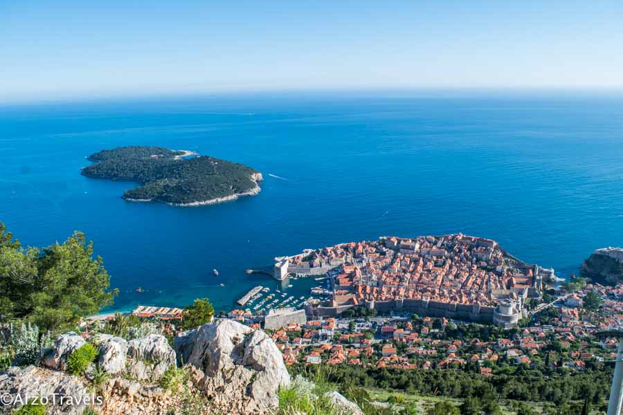 Dubrovnik view from Mount Srd