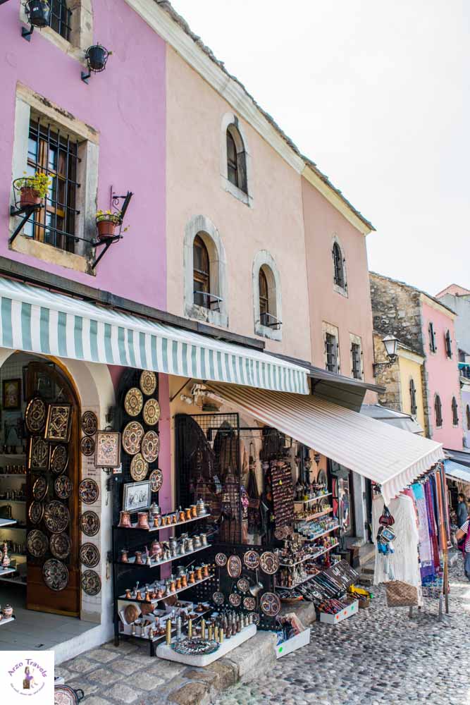 Old town with colorful houses in Mostar is one of the best things to do and visit