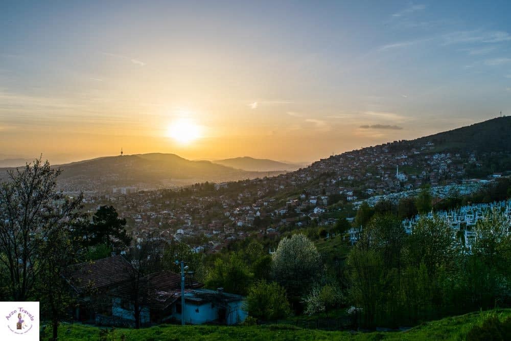 Sarajevo best views to watch sunset