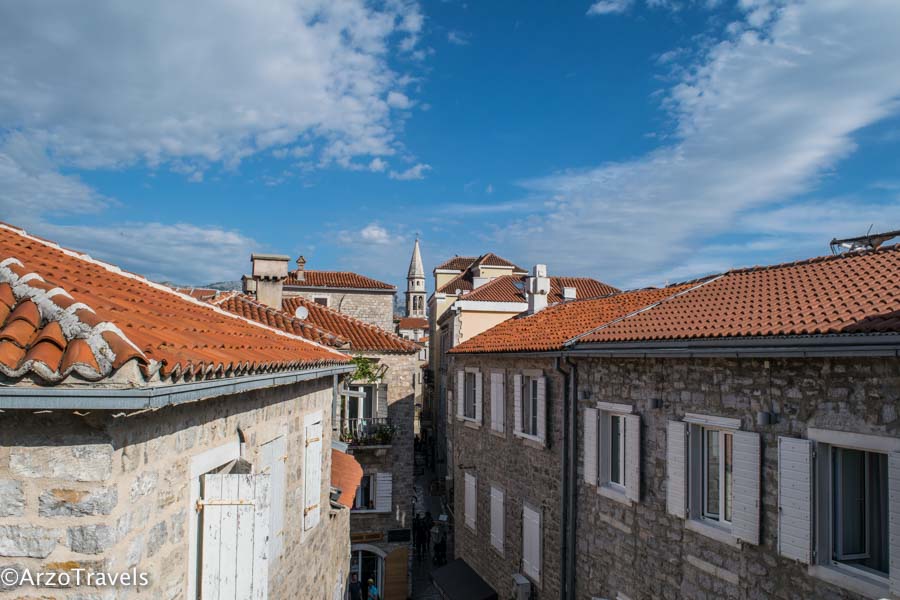 View from the city walls in Budva is one of the best places to visit