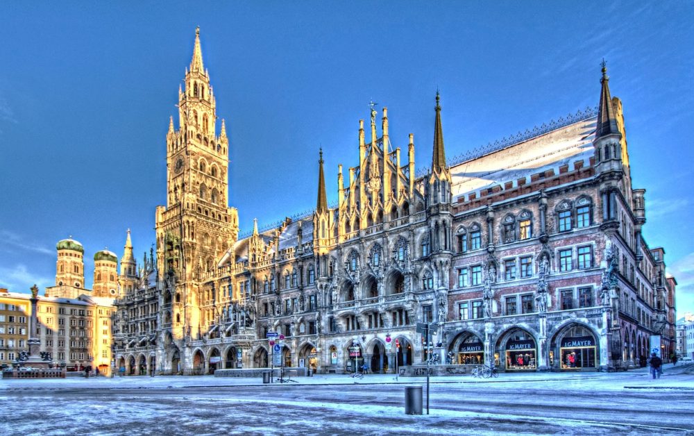 Market Square in Munich in winter