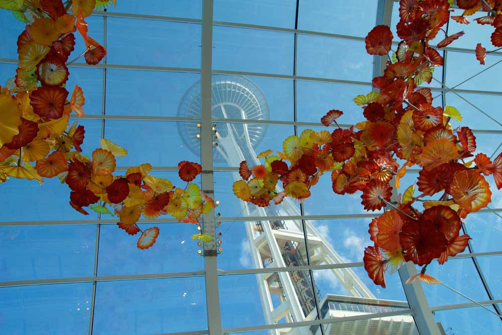 Chihuly Garden and Glass museum conservatory a must for a 3-day Seattle itinerary