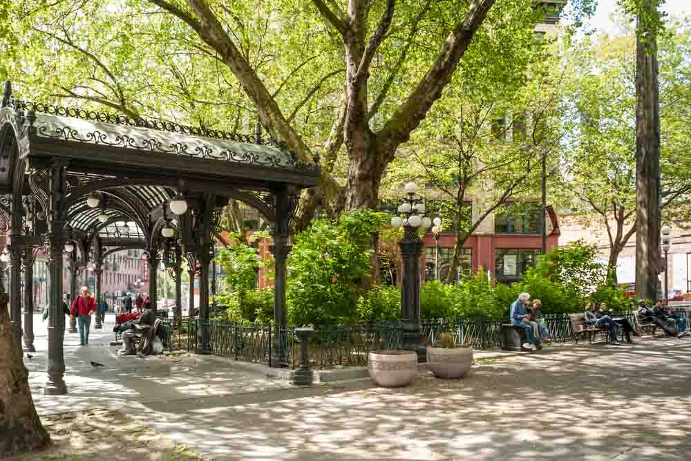 Iron Pergola on Pioneer Square is a must-see in 3 days in Seattle