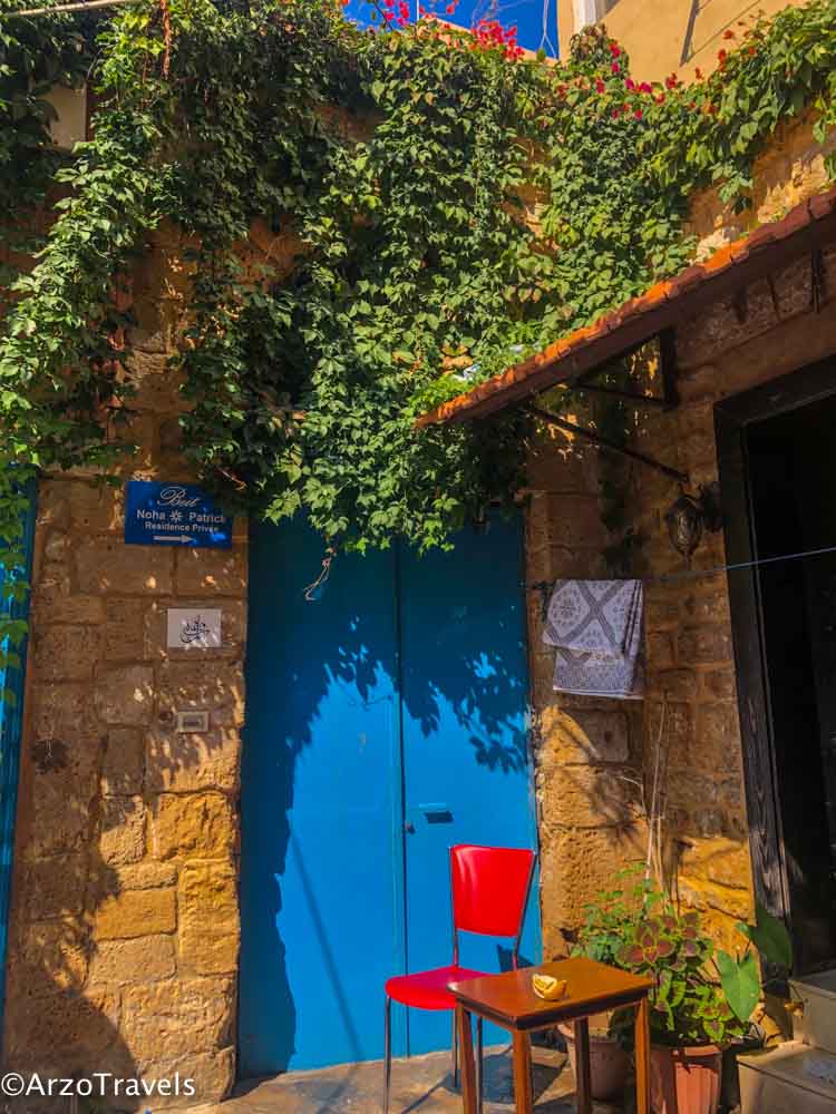 Colorful town in Tyre, Sour in Lebanon