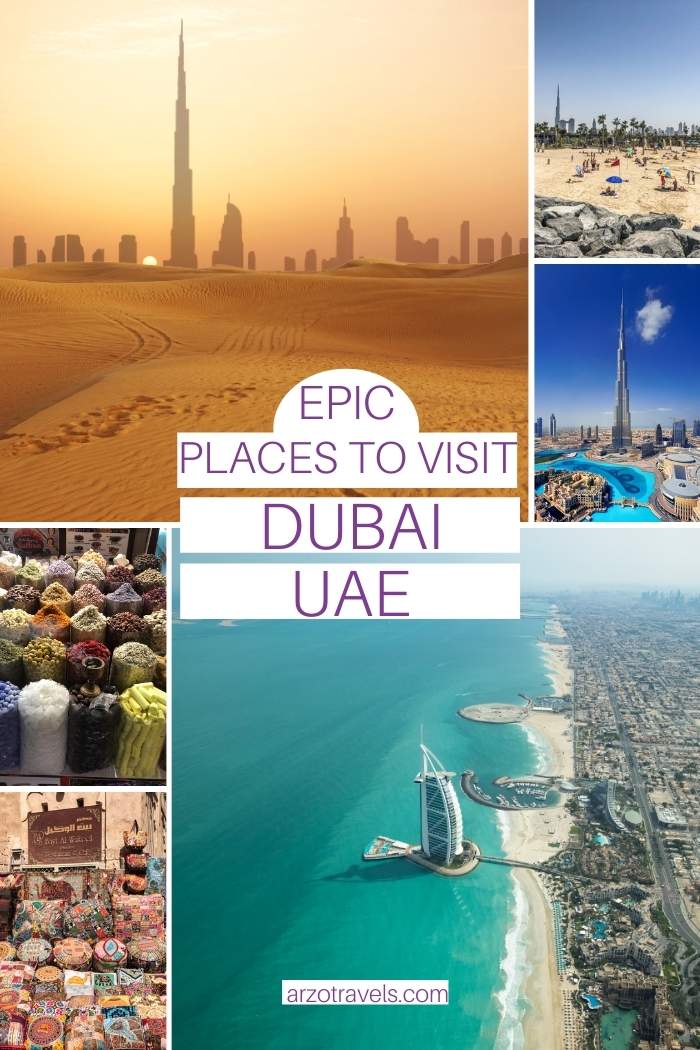 Epic places to visit in Dubai, UAE, Arzo Travels
