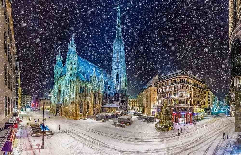 Winter time in Vienna, Austria