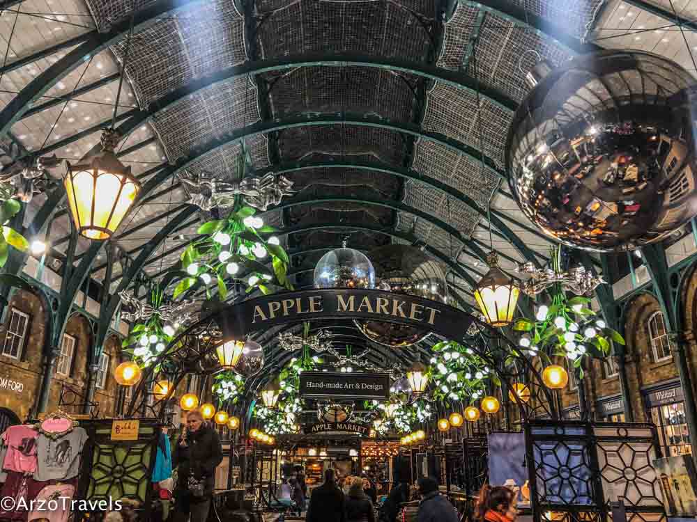 Covent Garden in wintertime Christmas