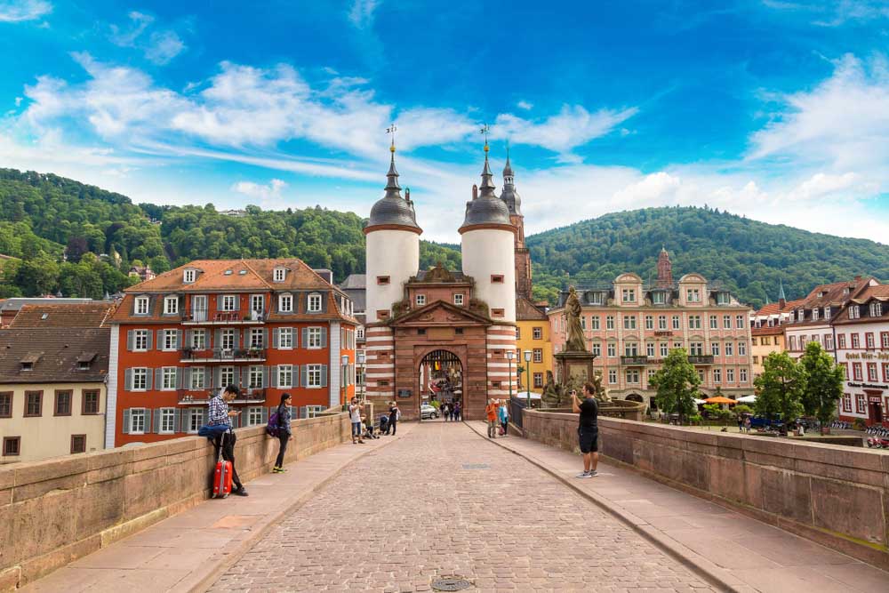 Old bridge in Heidelberg is best day tour from Strasbourg