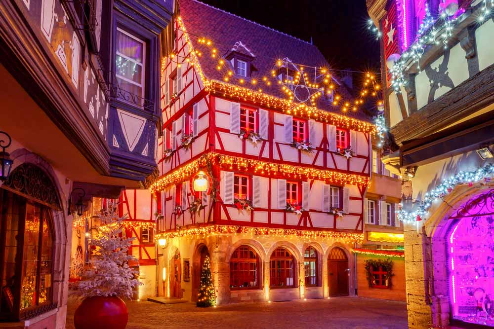 Old town in Colmar is one of the best places to visit in winter