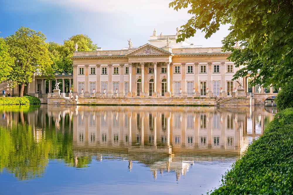 Lazienki royal palace in Warsaw, Poland_
