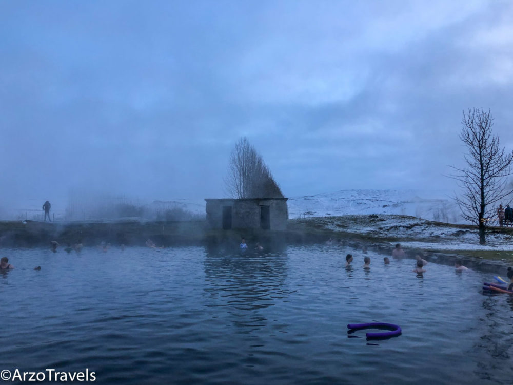 Secret Lagoon in Iceland - less crowded than Blue Lagoon