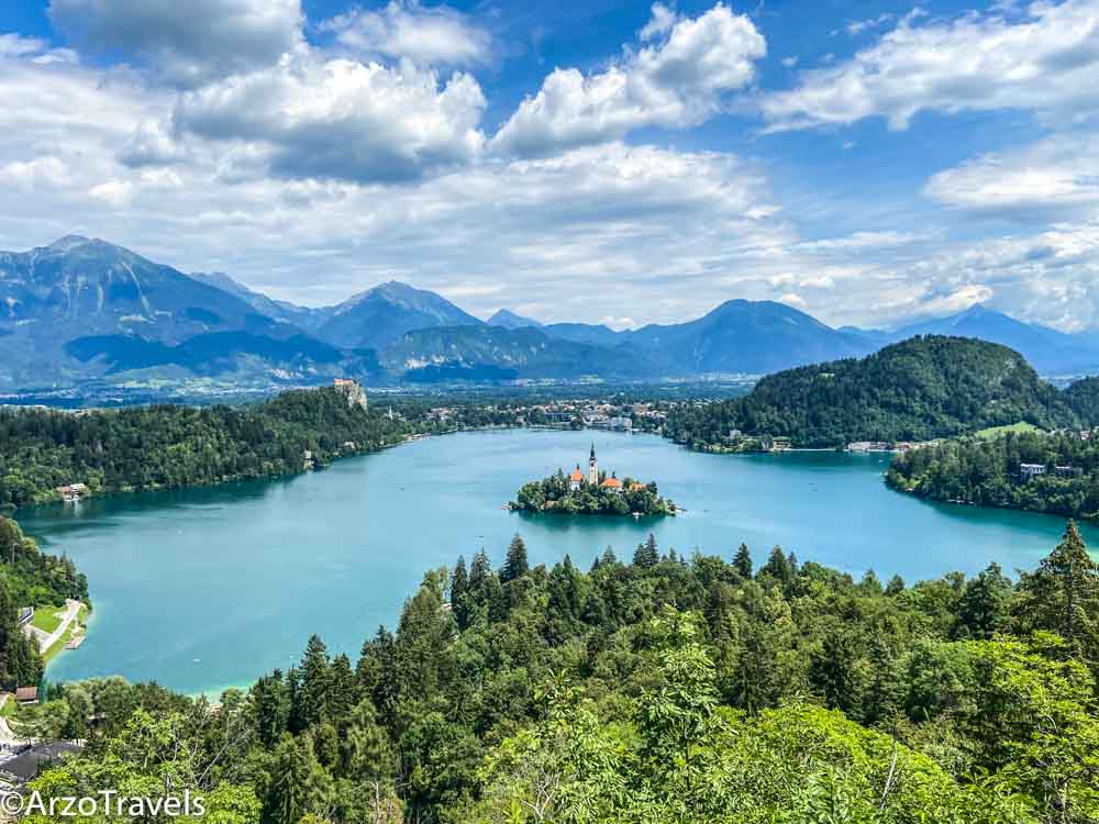Lake Bled with its castle a must se in 7 days