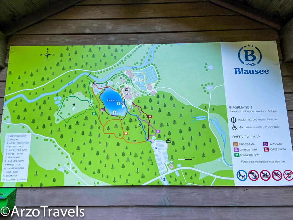 Blausee map