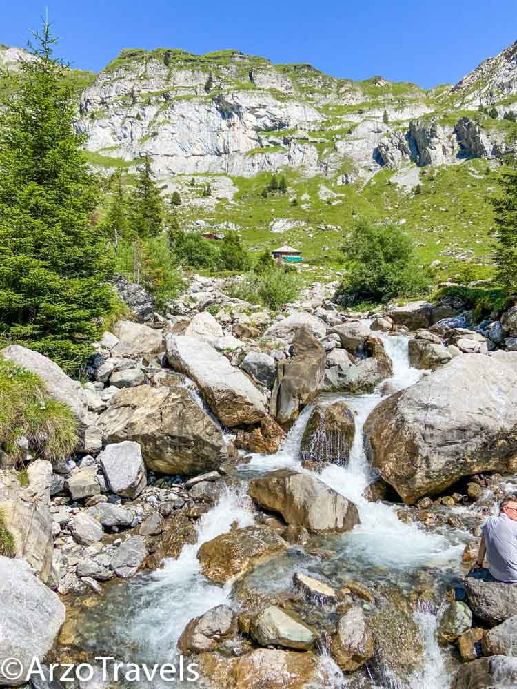 Waterstreams Oeschinensee Lake with Arzo Travels