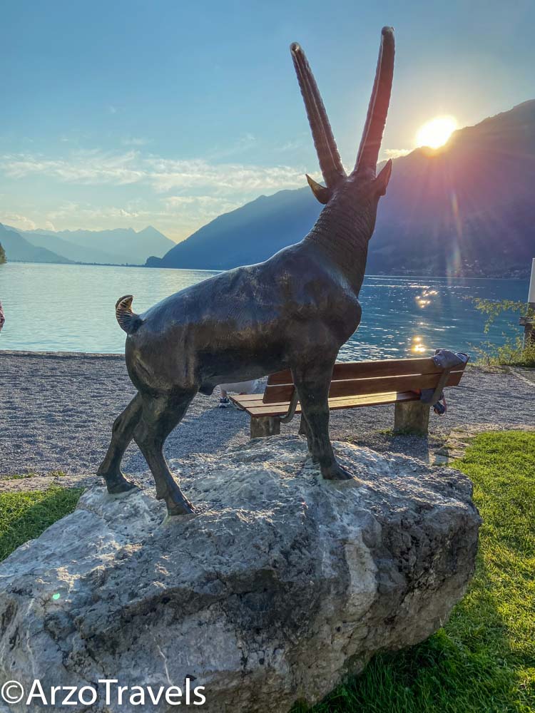 Statue Iseltwald in Switzerland