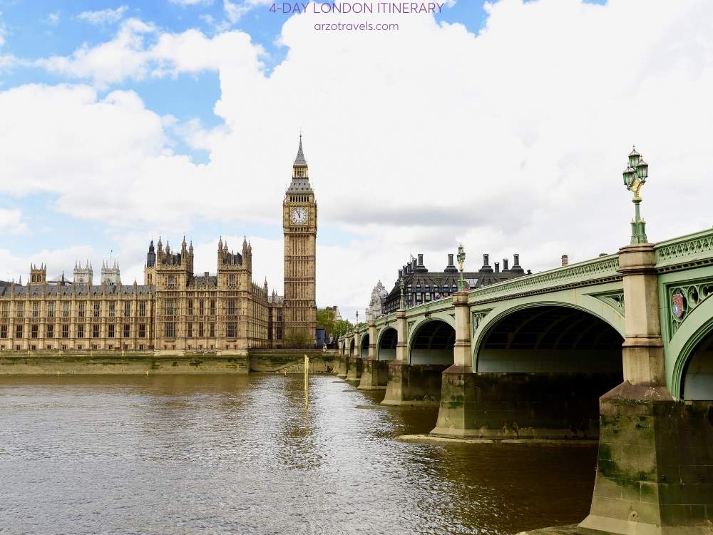 4-DAY LONDON ITINERARY, England, Arzo Travels