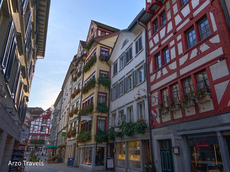 Street in the old town of St.Gallen main attraction