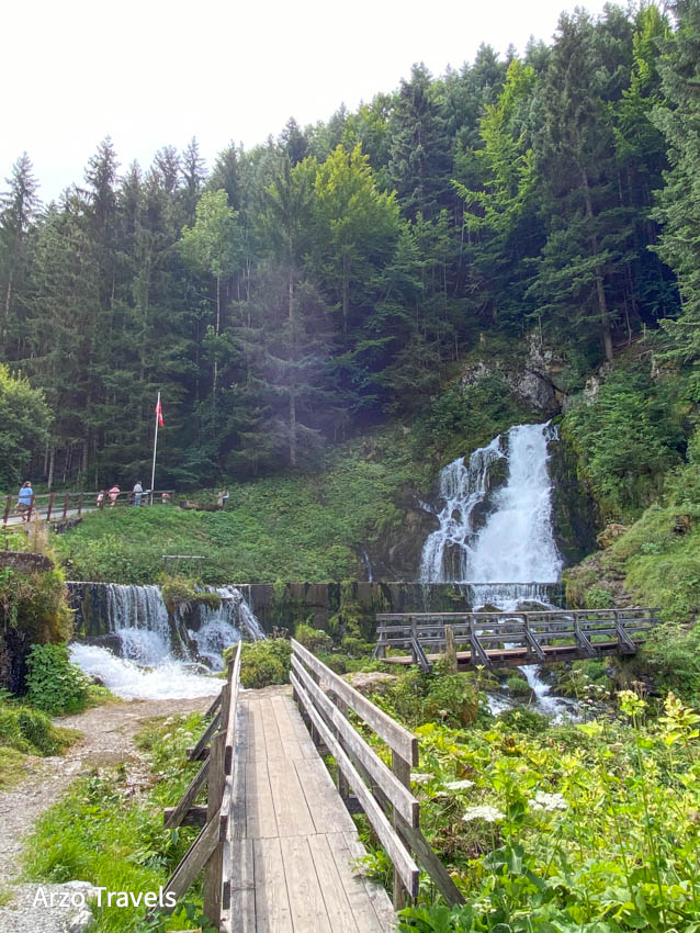 Waterfall near Gruyeres, Jaun in a day