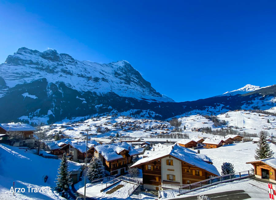 Grindelwald in winter activities with Eiger North Face