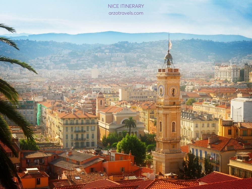 Itinerary for Nice, France Arzo Travels