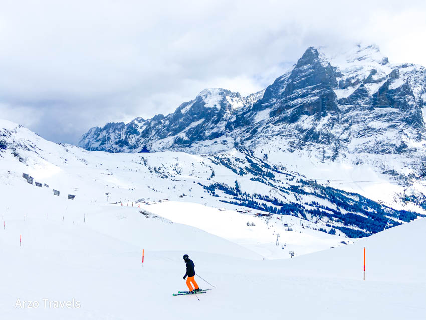 Skiing in Grindelwald
