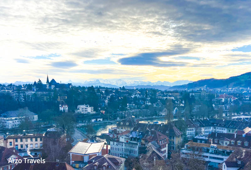 Views from Bundesterrasse in Bern