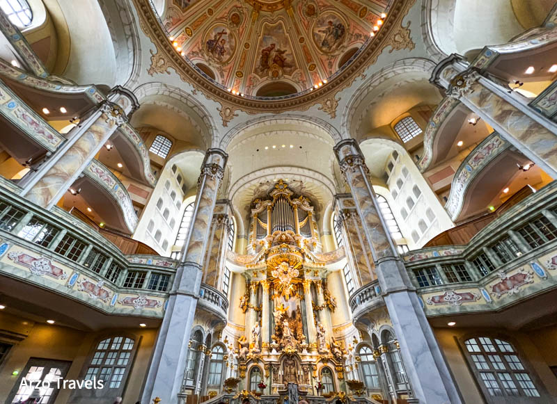 Frauenkirche interior in Dresden, Arzo Travels-3