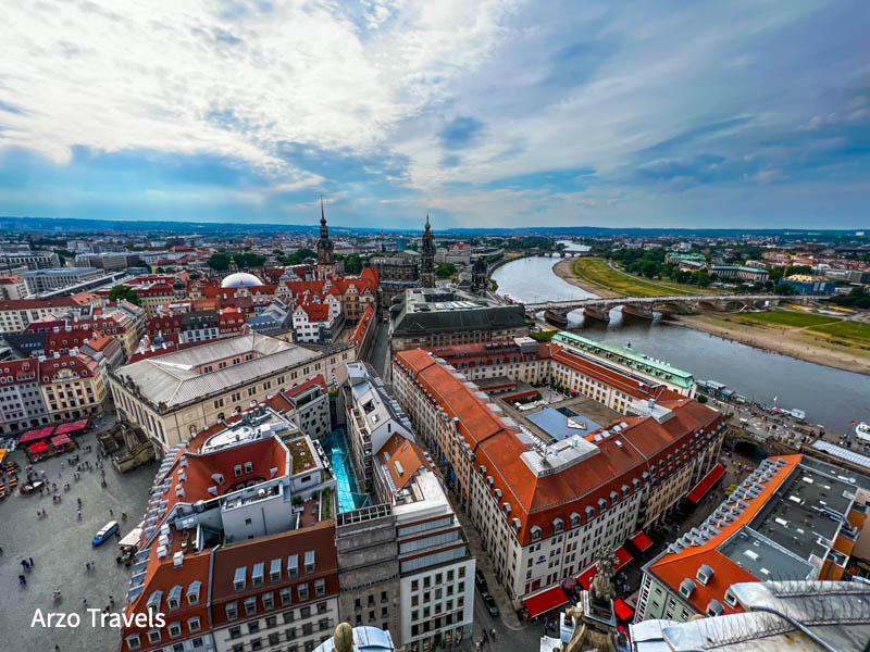 View from Frauenkirche in Dresden, Arzo Travels
