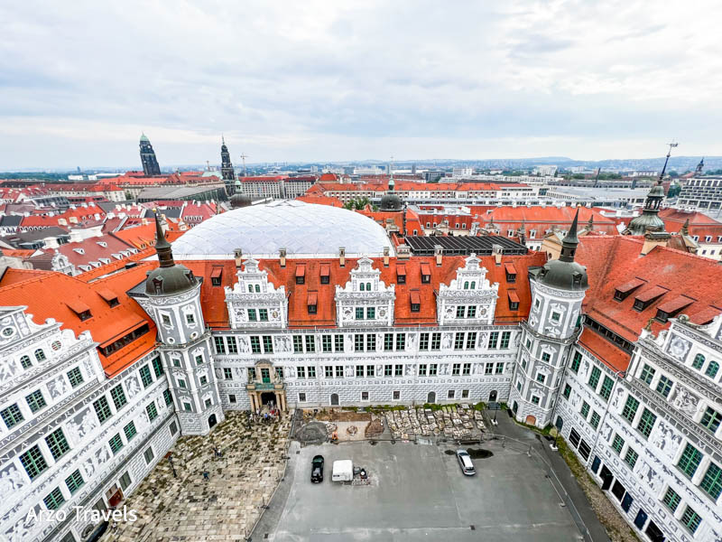 View from Hausmantower in Dresden