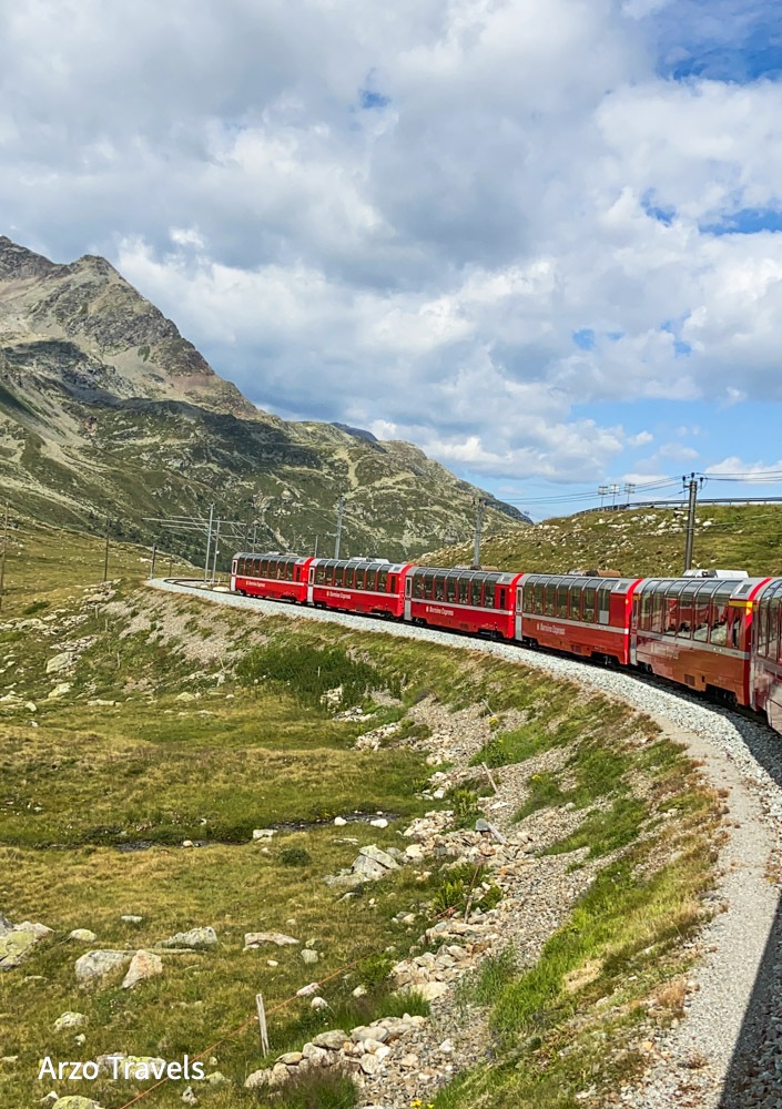 Bernina Express in fall