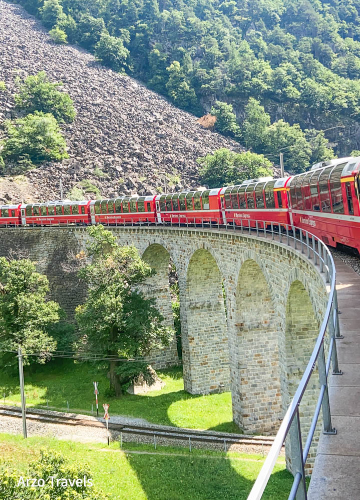 Brusio Circular Viaduct Bernina Express