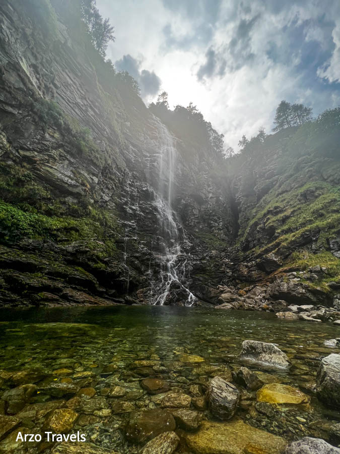 Froda Waterfall in Valle Verzasca